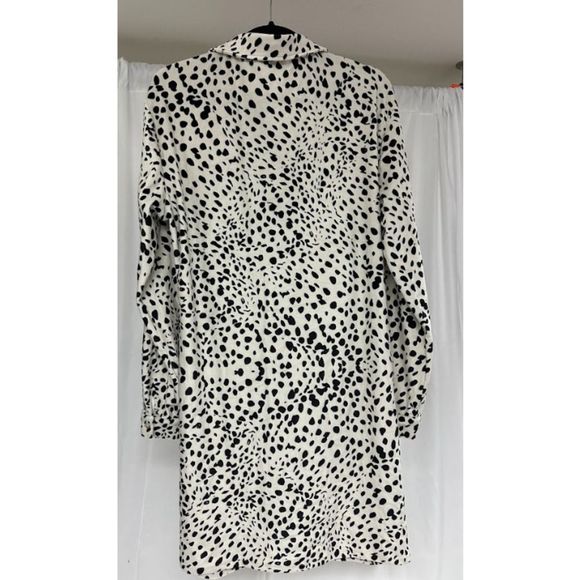 Nanu Womens Collared Button Up Long Sleeves Polka Dot Multicolor Top Size 2X - Picture 2 of 3